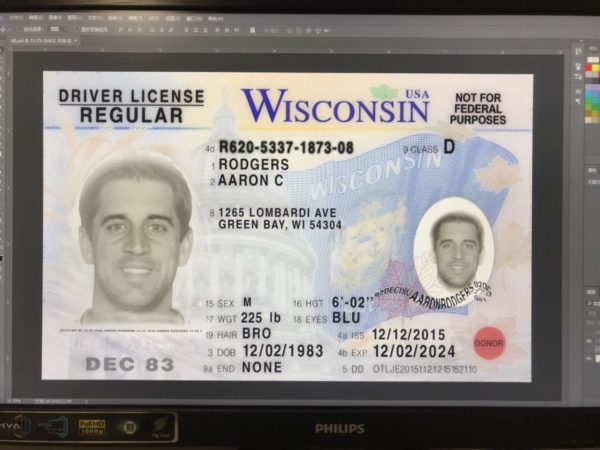 Wisconsin DL PSD Template