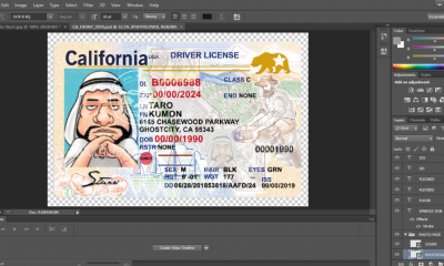 California DL PSD Template