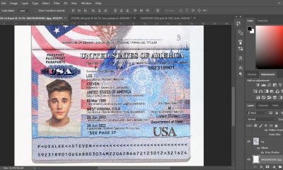 USA Passport PSD Template