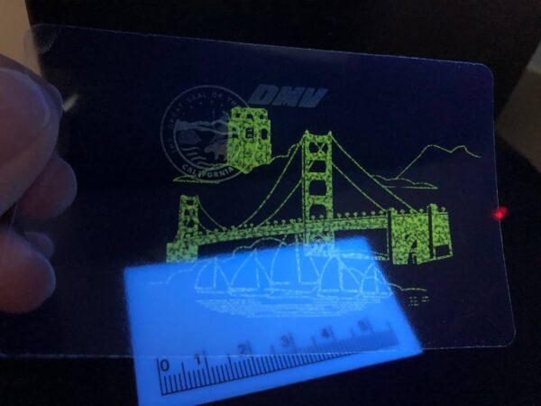 California DL Hologram Overlay